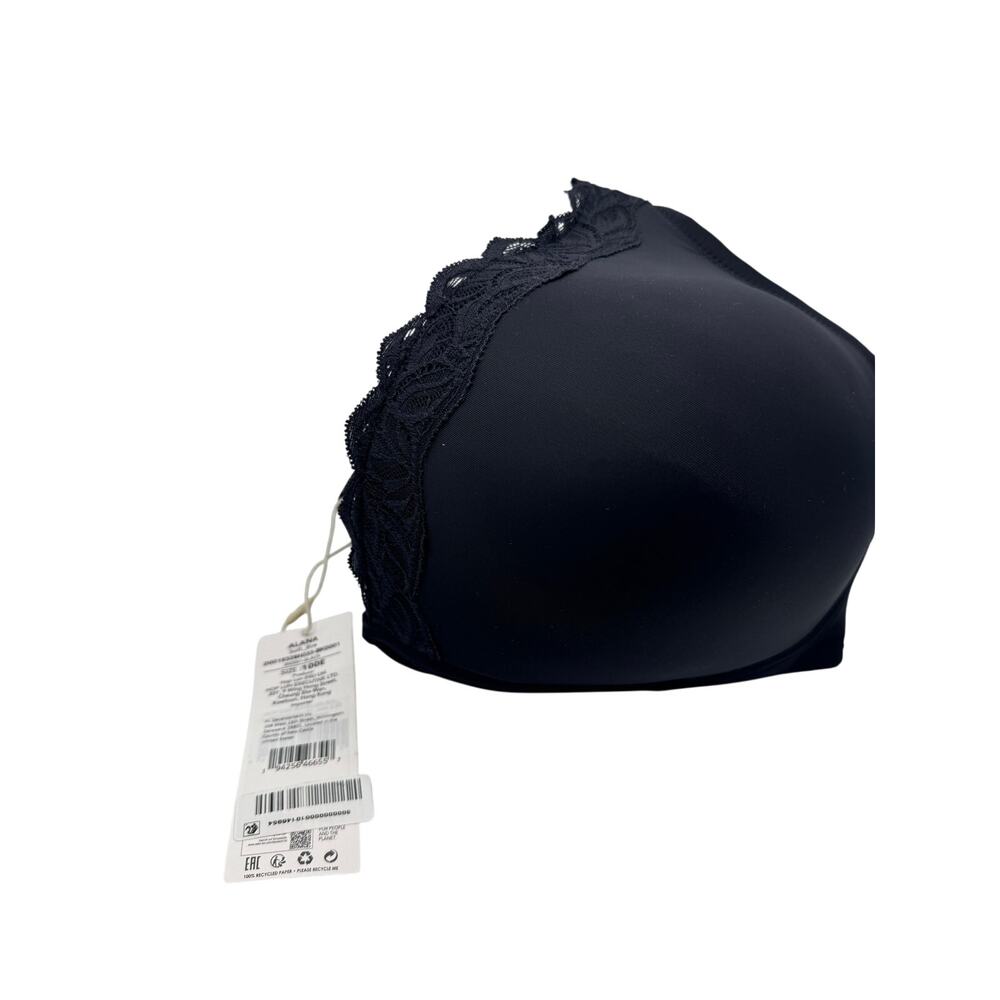 Eco Women's T-Shirt Underwire Bra Black with Eco-Friendly Fibers Size 44DD NWT